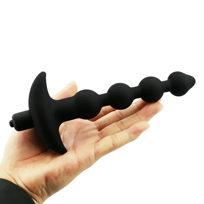 10 Speed Anal Vibrator Vibrating Anal Beads Prostate Massager Butt Plug Sex Toy