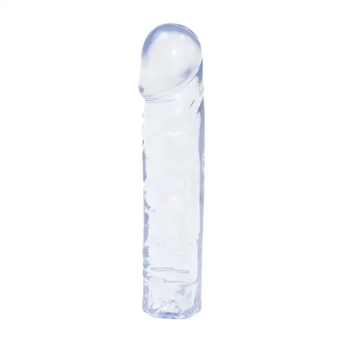 8-inch Doc Johnson Clear Realistic Dildo with Veined Detail