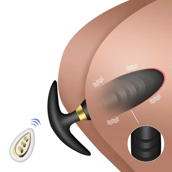 Anal Butt Plug Vibrator Prostate Massager Remote Control Rechargeable Sex Toy
