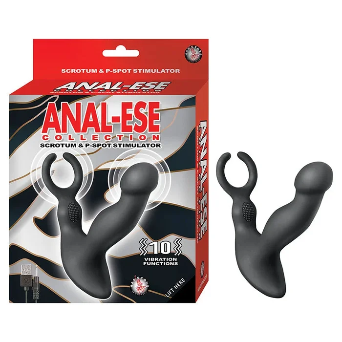 Anal-Ese Collection Scrotum & P-Spot Stimulator – Black