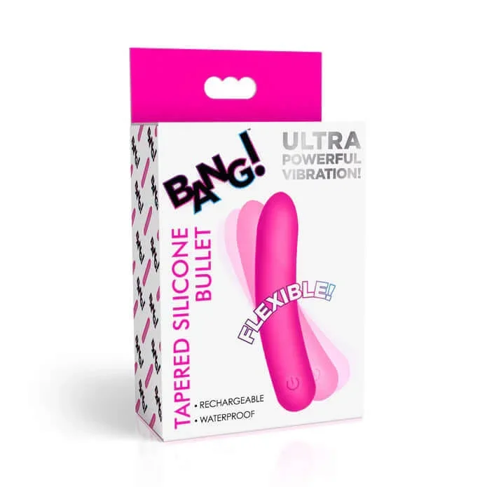 Bang Tapered Flexible Silicone Bullet Pink