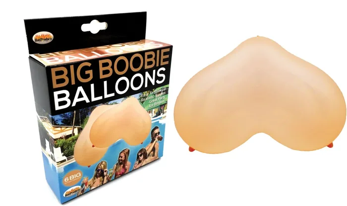 Big Boobie Balloons 6 Pc