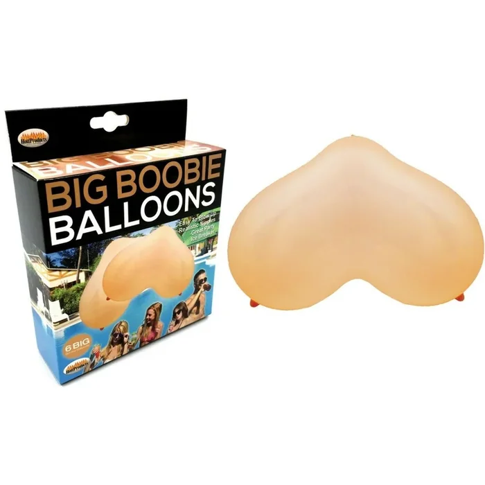 Big Boobie Balloons 6pcs – Fun Gag Gift Novelty Party Decoration