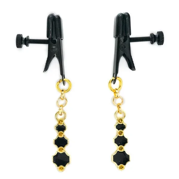 Black Broad Tip Clamp – Black Gem Pendants