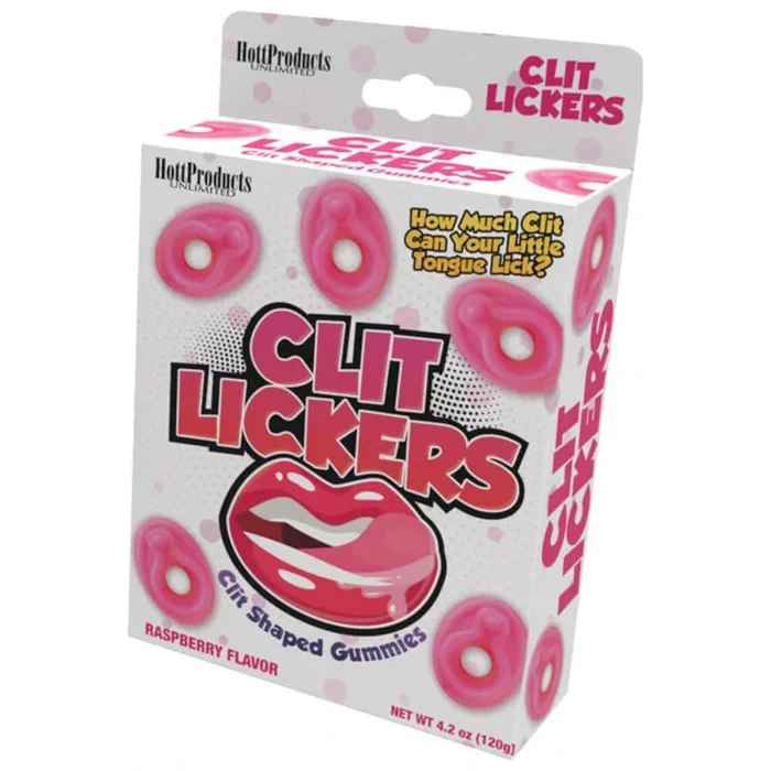 Clit Lickers Gummies Raspberry Flavors 4.2 Oz