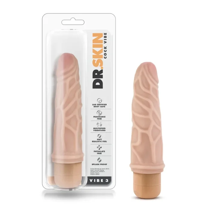 Dr Skin #3 Realistic Vibrator 7.25″ by Blush Novelties