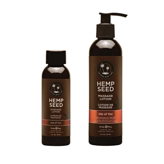 Earthly Body Hemp Seed Massage LOTION Isle of You