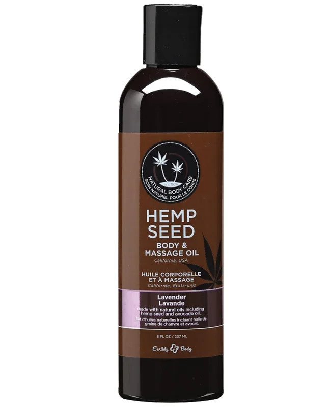 Earthly Body Massage & Body Oil – 8 oz Lavender