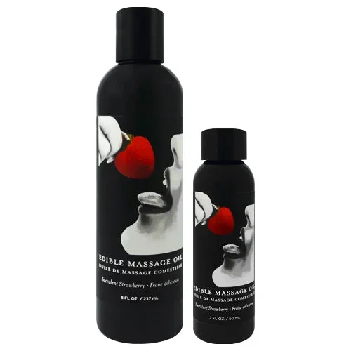 Earthly Body Strawberry Edible Massage Oil
