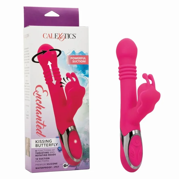Enchanted Kissing Butterfly Thrusting Vibrator by Cal Exotics