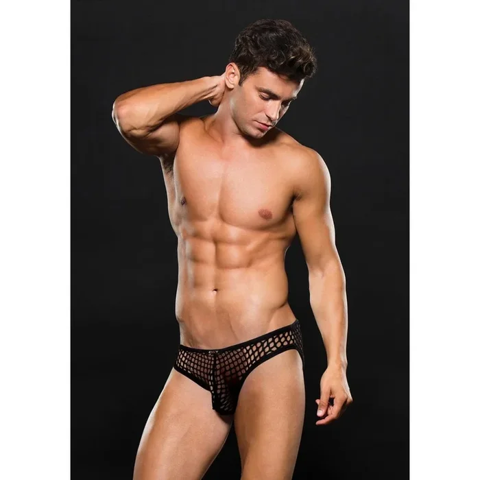 Envy Modern Fishnet Bikini Black