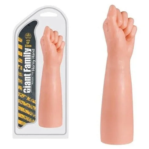Giant Family Horny Hand 13 inch Fealistic Arm with Clenched Fist Flesh