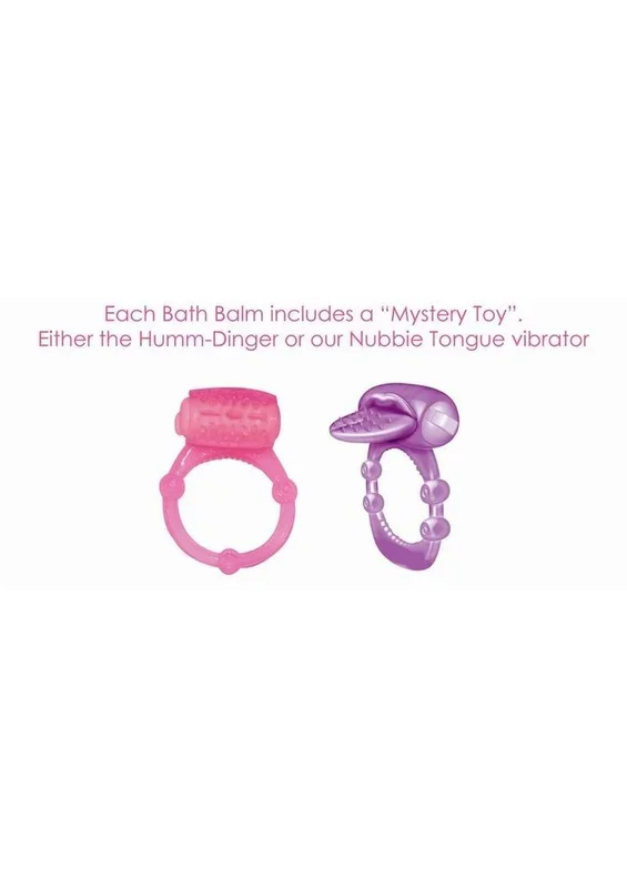 Hearts Aflame Scented Erotic Lovers Bath Bomb with Mystery Vibrating Toy