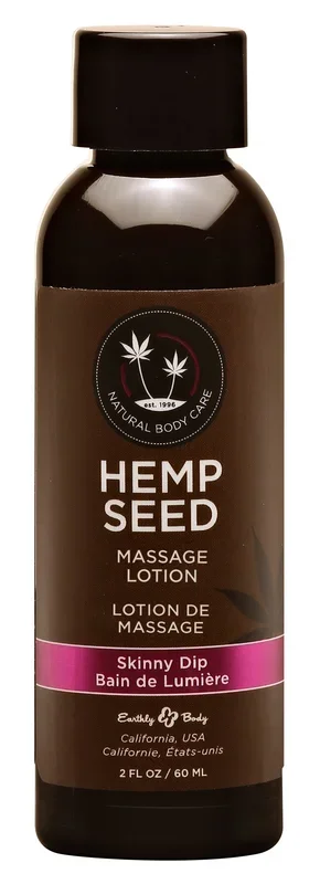 Hemp Seed Massage Lotion – Skinny Dip – 2 Fl. Oz. / 60 ml
