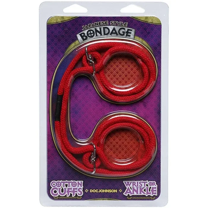 Japanese Style Bondage – Cotton Wrist or Ankle Cotton Cuffs