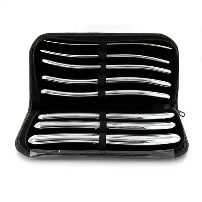 Kink Industries Stainless-steel Silver Bondage Dilator Kit for Him