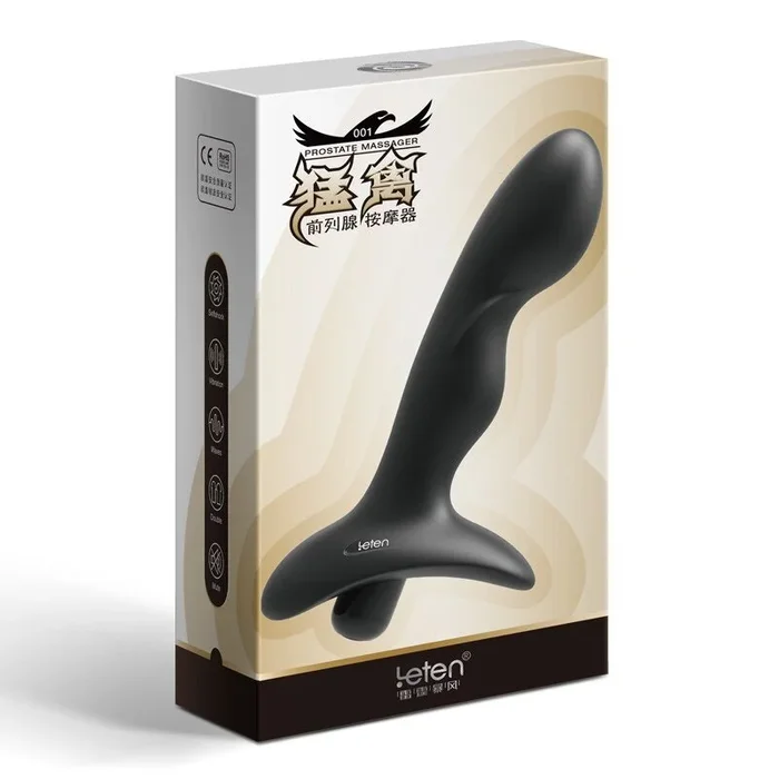Leten Silicone Prostate Massager Anal Plug Vibrator Sex Toys