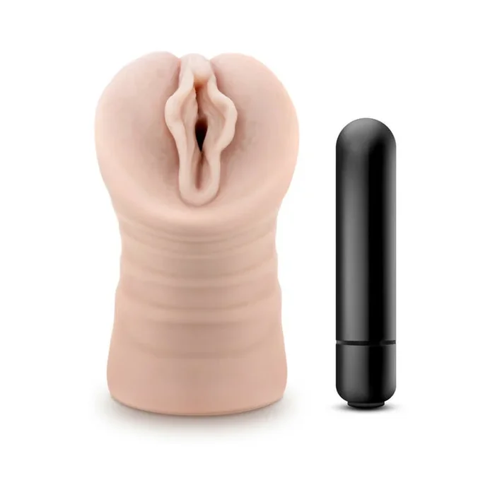 M For Men Ashley Vibrating Pussy Masturbator – Vanilla