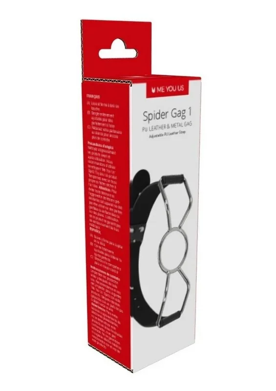 ME YOU US Spider Gag 1 Pu Leather and Metal Adjustable Strap Gag
