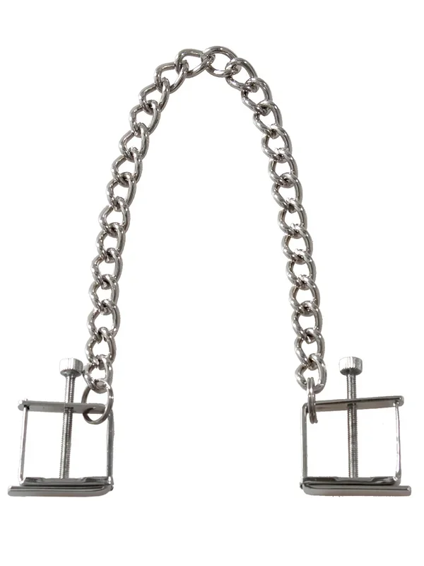 Press Style Nipple Clamps with Chain