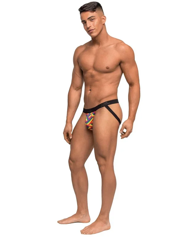 Pride Fest Contoured Pouch Jock – Rainbow