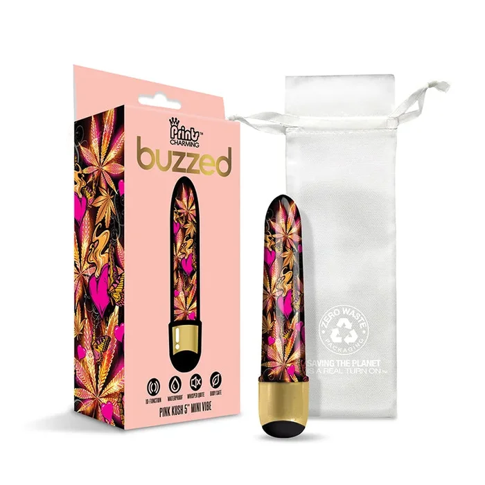 Prints Charming Buzzed 5″ Mini Vibe – Pink Kush