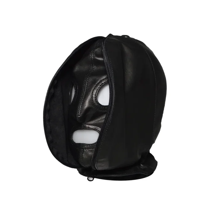 Prowler RED Leather Double Hood With Front Zipper Black