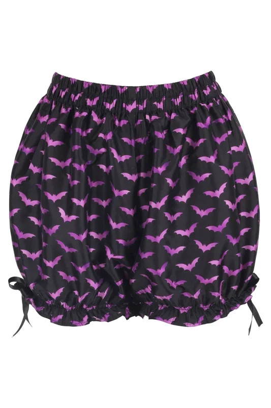 Purple Bats Crepe Bloomers