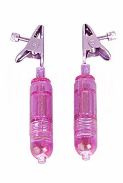 Purple Vibrating Nipple Clamps