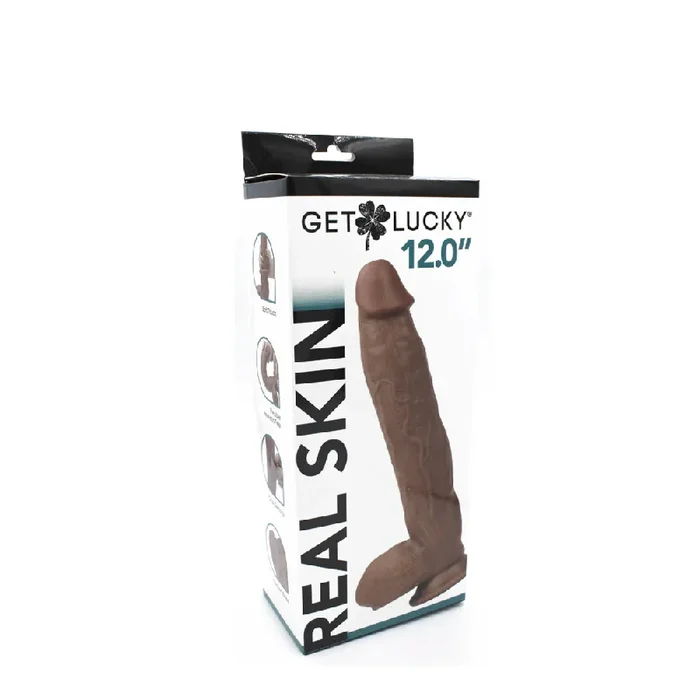 Real Skin 12 Inch Dual Layer Dong Light Brown