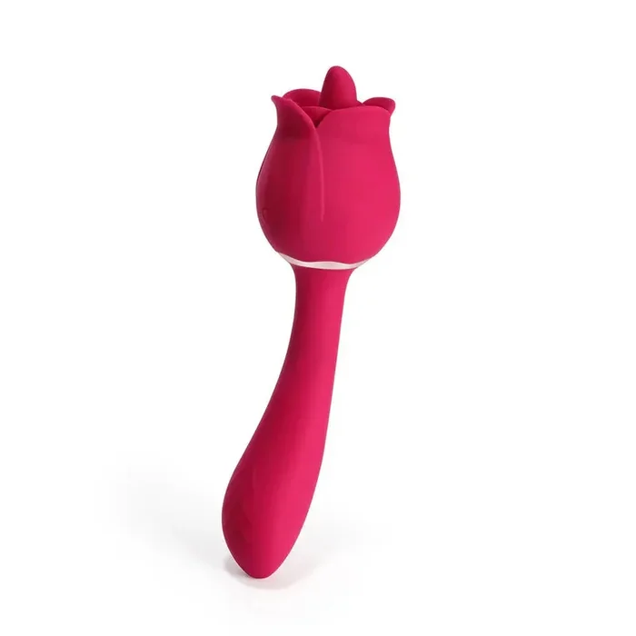 Rhea – the Rose Clit Licking Tongue Vibrator and G Spot Massager – Pink