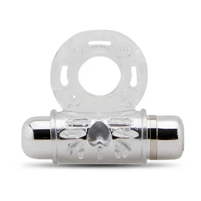 Sensuelle 7 Function Rechargeable Bullet Ring – Clear