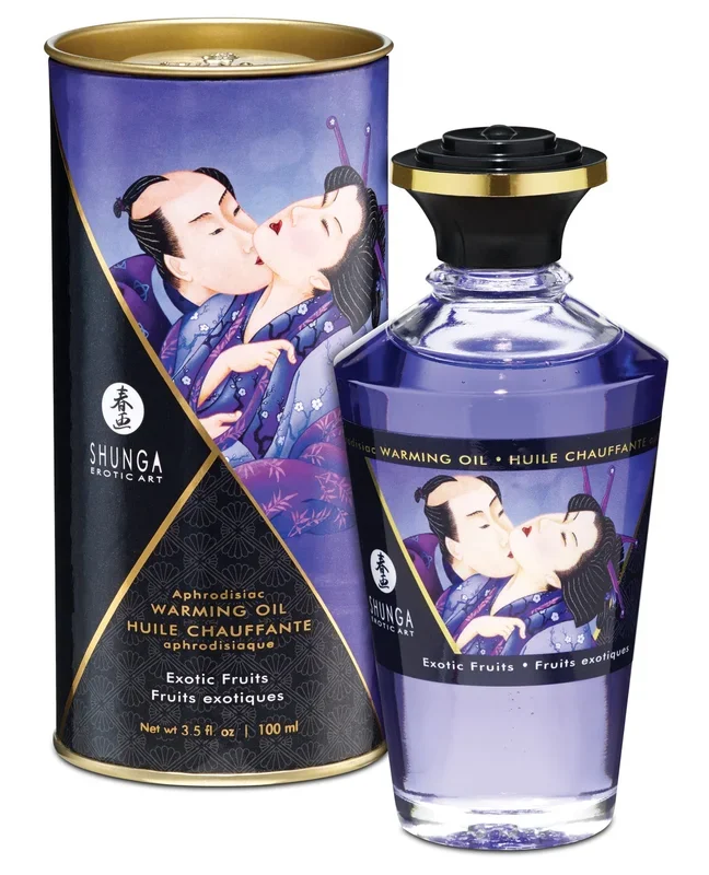 Shunga Warming Oil Exotic Fruits 3.5 fl oz