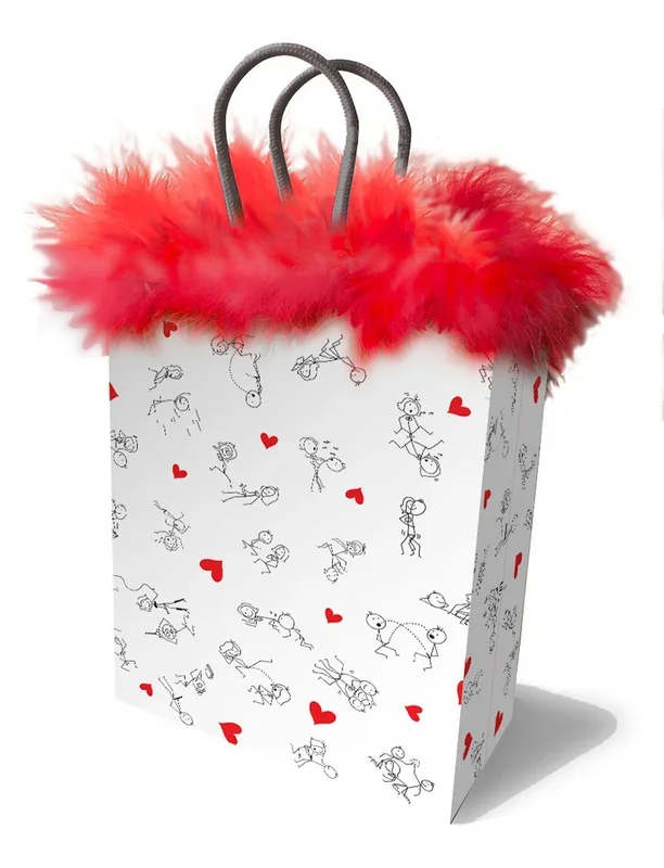 Stick Figures Gift Bag – Red