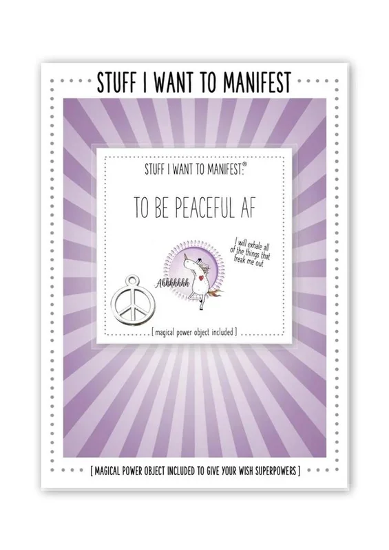 Warm Human Manifest Greeting Card – Peaceful AF