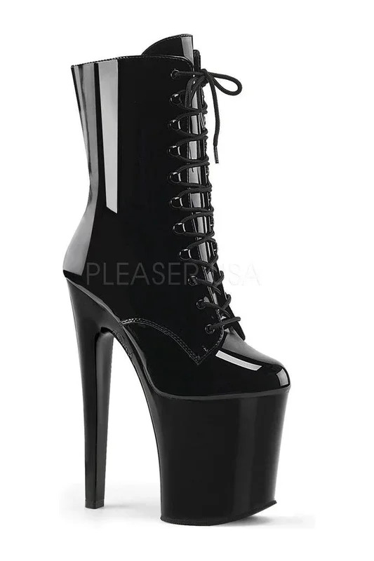 XTREME-1020 Platform Boot | Black Patent